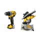 KIT Ingletadora mesa superior + Taladro atornillador 12v DeWALT