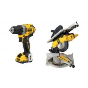 KIT Ingletadora mesa superior + Taladro atornillador 12v DeWALT