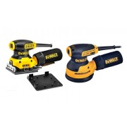 KIT Lijadora Orbital 230W 1/4 + Lijadora rotorbital 280W DeWALT