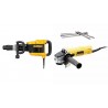 KIT Martillo Demoledor 10kg 1550W + Amoladora 115mm + Punteros DeWALT