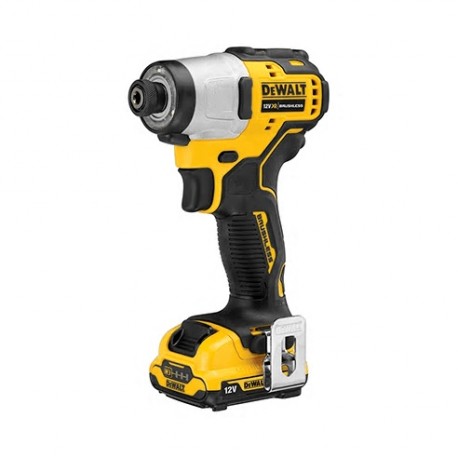 Atornillador de Impacto sin escobillas XR 12V + batería 2ah DeWALT
