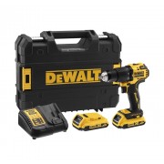 Taladro Percutor sin escobillas XR 18V 13mm + Batería 1,5Ah + Maletín DeWALT