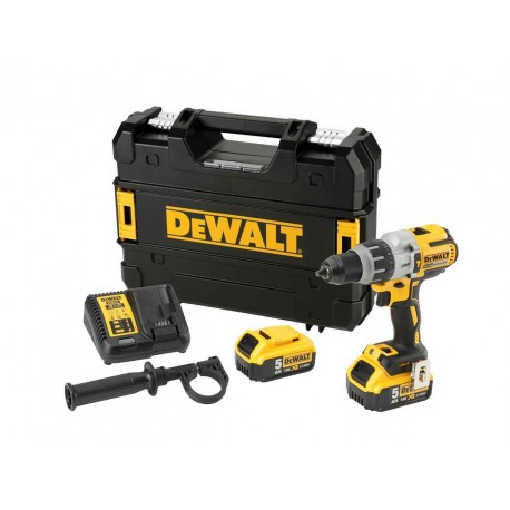 Taladro Percutor sin escobillas XR 18V + Batería 5Ah DeWALT