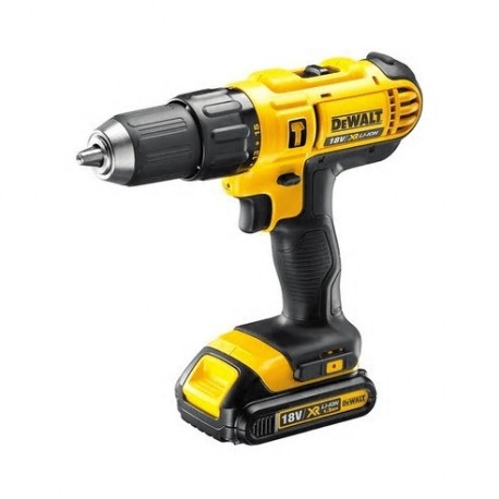 Taladro Percutor XR 18V 13mm 42Nm + 3Baterías 1,3Ah + Maletín DeWALT