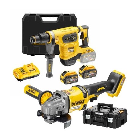 KIT XR FLEXVOLT Martillo SDSMax + Amoladora 54V+ 2Baterías DeWALT