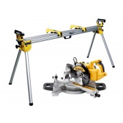 KIT XR FLEXVOLT Ingletadora telescópica sin escobillas 1400 + Banco de trabajo DeWALT
