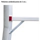 Escalera con amplia plataforma y altura regulable PLS3