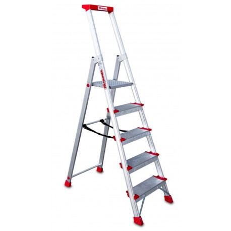 Escalera de tijera con peldaños cómodos EN945