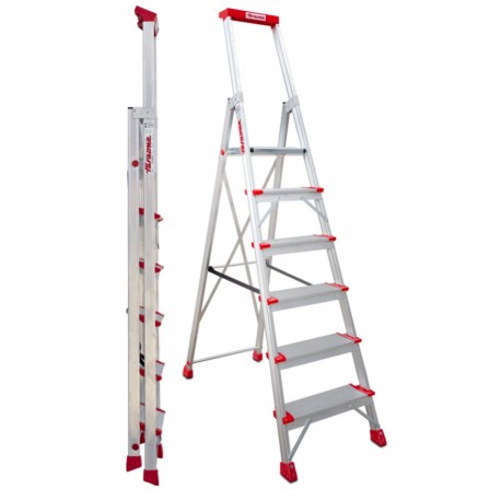 Escalera de tijera con peldaños cómodos EN946