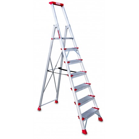 Escalera de tijera con peldaños cómodos EN947