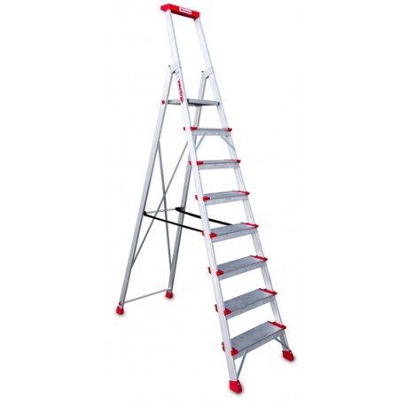 Escalera de tijera con peldaños cómodos EN948