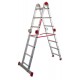 Escalera articulada multiuso en aluminio EA614