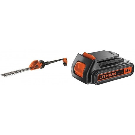 Cortasetos telescópico con una batería de 18V Black+Decker