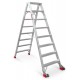 Escalera de tijera de doble subida NDS08 8+8 Peldaños