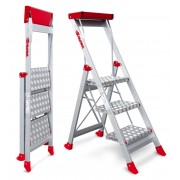Taburete de alta seguridad en aluminio SGP3 3 Peldaños