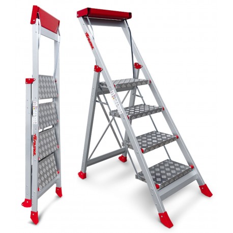 Taburete de alta seguridad en aluminio SGP4 4 Peldaños