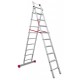Escalera multiuso de 2 tramos con peldaños cómodos EN1410 9+10 Peldaños
