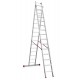 Escalera multiuso de 2 tramos con peldaños cómodos EN1415 14+15 Peldaños
