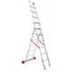 Escalera multiuso de 3 tramos con peldaños cómodos EN1506 5+5+6 Peldaños