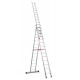 Escalera multiuso de 3 tramos con peldaños cómodos EN1514 13+14+14 Peldaños