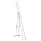 Escalera multiuso de 3 tramos con peldaños cómodos EN1515 14+15+15 Peldaños