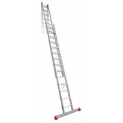 Escalera de aluminio extensible con cuerda EN215 15+15 Peldaños