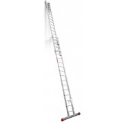 Escalera de aluminio extensible con cuerda EN217 17+17 Peldaños