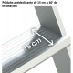 Escalera de aluminio con plataforma y vuelo| Inclinación de 60º SB60-7 7 Peldaños