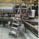 Escalera puente de aluminio con plataforma | Inclinación 60º SP 60-16 16 Peldaños