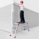 Plataforma de trabajo plegable y regulable en altura PLAT-T 1+2 Peldaños
