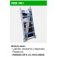 Andamio de aluminio con ruedas y plataforma de 140x60 cm. PACK-140- 1 Y 2