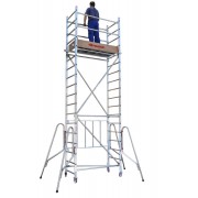 Andamio de aluminio con ruedas y plataforma de 140x60 cm. PACK-160- 1 -2 y 3