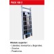 Andamio de aluminio con ruedas y plataforma de 140x60 cm. PACK-160- 1 -2 - 3 y 4