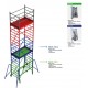 Andamio de aluminio con ruedas y plataforma de 180x105 cm. PACK 180-1 Y 2