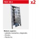 Andamio de aluminio con ruedas y plataforma de 180x105 cm. PACK 180-1 - 2 - 3- 3 y 4