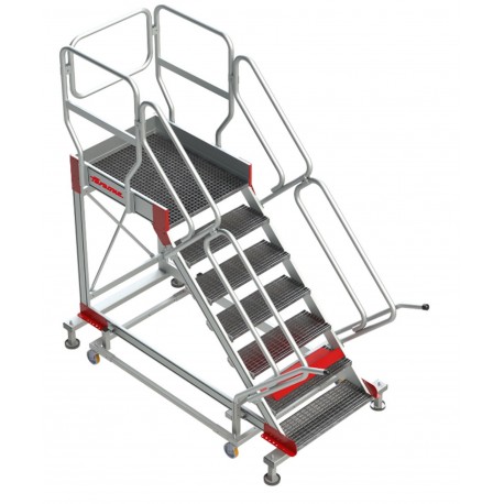 Escalera con plataforma y cuatro ruedas | TRAMEX SY-T09 9 Peldaños