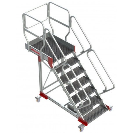 Escalera con voladizo. Tramex| Inclinación de 45º SB-T-10 10 Peldaños