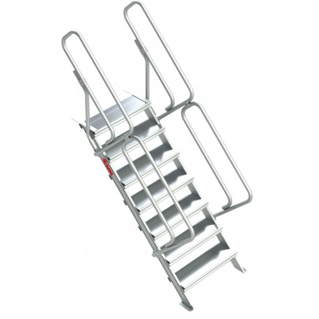 Escalera para entreplantas y altillos| Inclinación 45º GS45-11 11 Peldaños