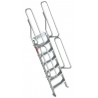 Escalera de aluminio fija para entreplantas y altillos | Inclinación 60º 13 Peldaños SG60-13