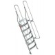 Escalera de aluminio fija para entreplantas y altillos | Inclinación 60º 14 Peldaños SG60-14