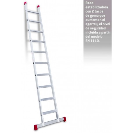 Escalera de apoyo con peldaños anchos EN1110 10 Peldaños