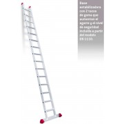 Escalera de apoyo con peldaños anchos EN1115 15 Peldaños