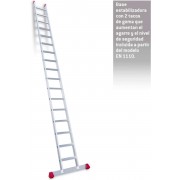 Escalera de apoyo con peldaños anchos EN1117 17 Peldaños