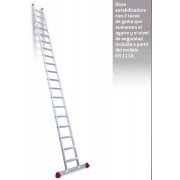 Escalera de apoyo con peldaños anchos EN1119 19 Peldaños