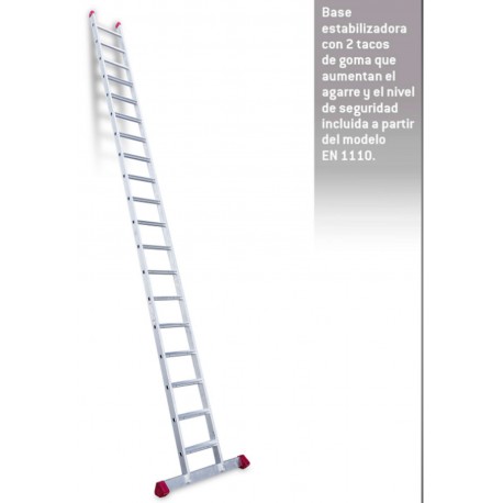 Escalera de apoyo con peldaños anchos EN1119 19 Peldaños