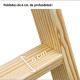 Escalera doble subida de madera barnizada LDB014 14+14 Peldaños