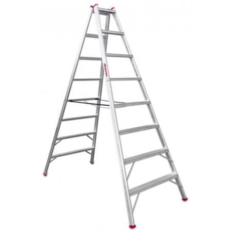 Escalera agrícola de doble subida 8+8 Peldaños T808