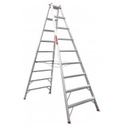 Escalera agrícola de doble subida 9+9 Peldaños T809