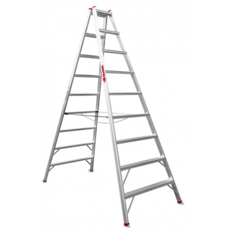 Escalera agrícola de doble subida 9+9 Peldaños T809