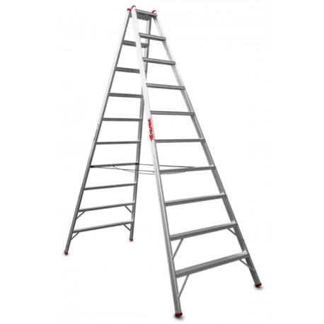 Escalera agrícola de doble subida 10+10 Peldaños T810